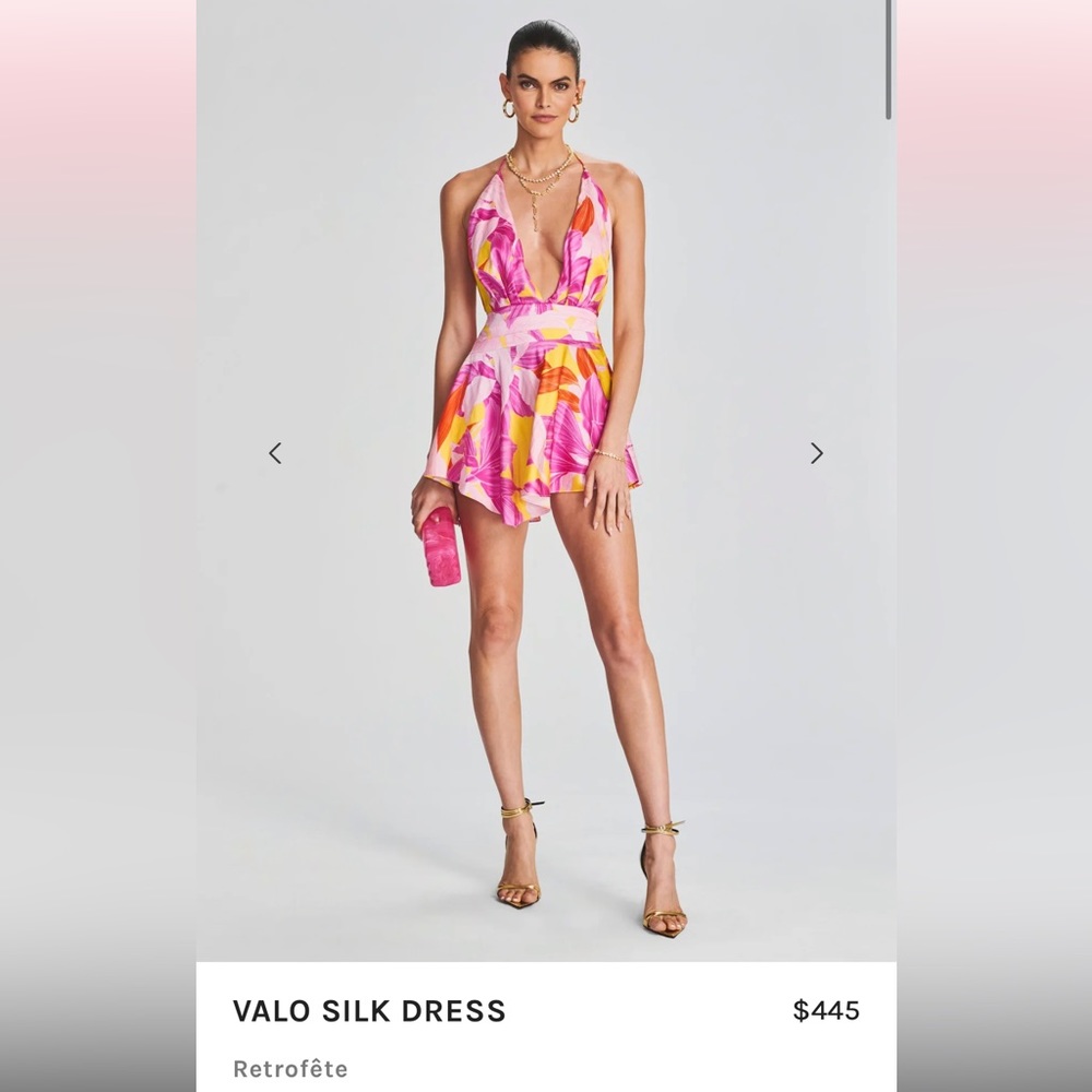 Valo silk dress, XS, new with tags, never worn (return period expired).